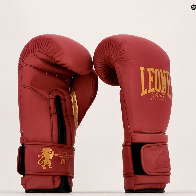 LEONE 1947 Bordeaux bokso pirštinės GN059X 7