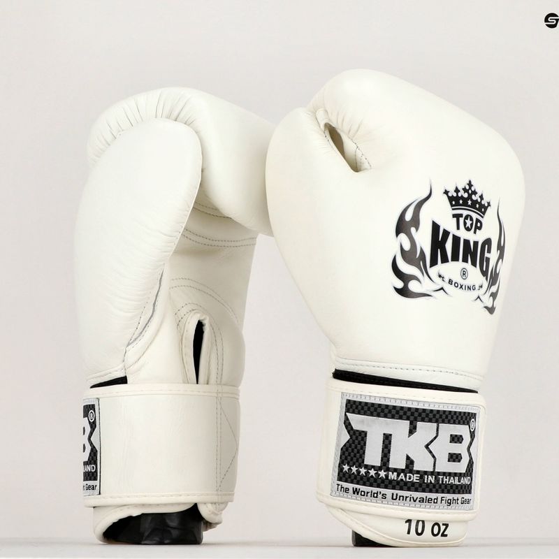 Top King Muay Thai Ultimate bokso pirštinės baltos TKBGUV-WH 7