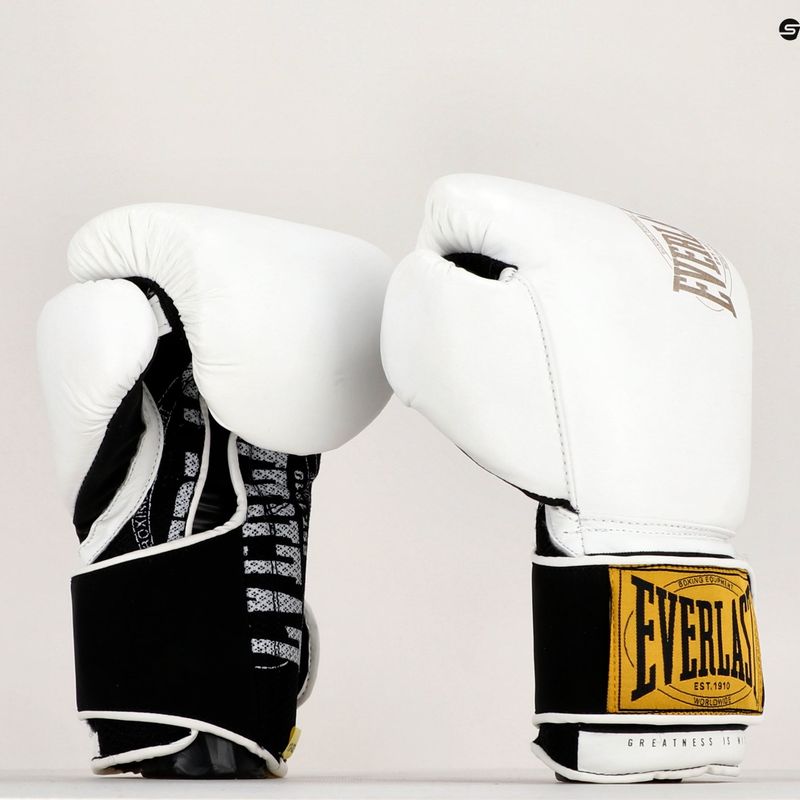 Everlast 1910 Classic baltos bokso pirštinės EV1910 7