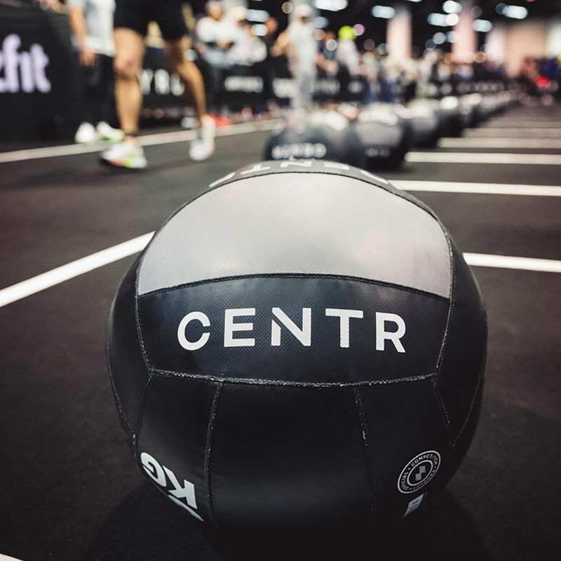 Medicininis kamuolys CENTR Competition Wall Ball Centr x Hyrox 9 kg black 3