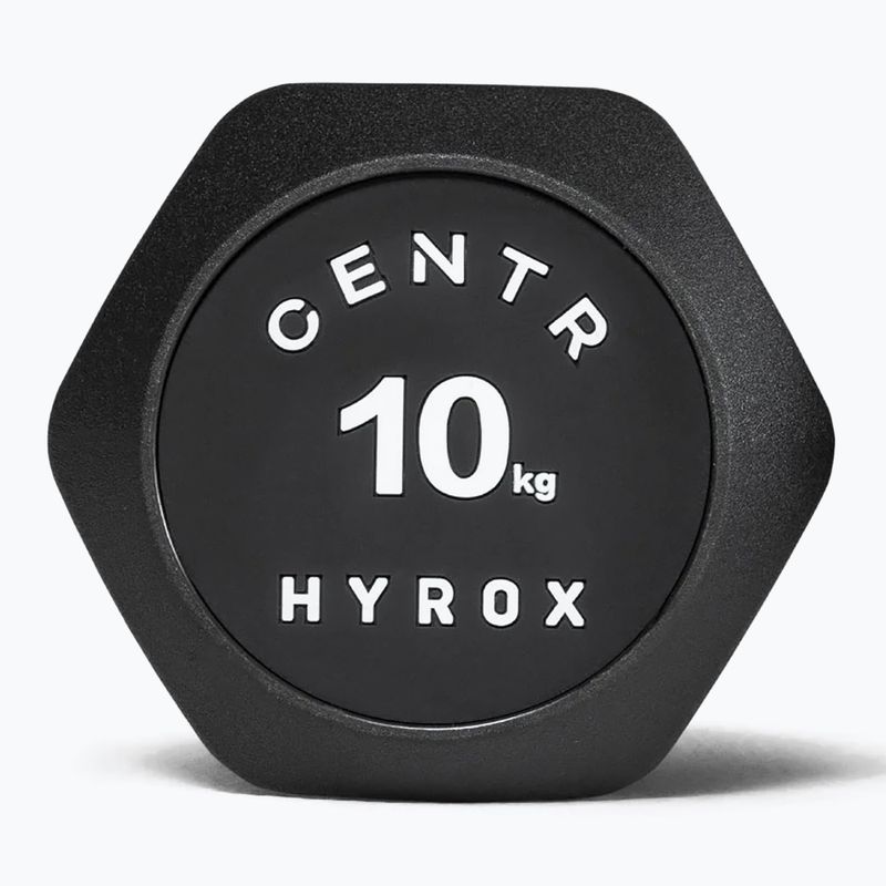 Svarstis Centr Urethane Dumbbell Centr x Hyrox 10 kg black 2
