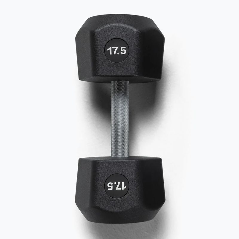 Svarstis Centr Urethane Dumbbell Centr x Hyrox 17,5 kg black 2