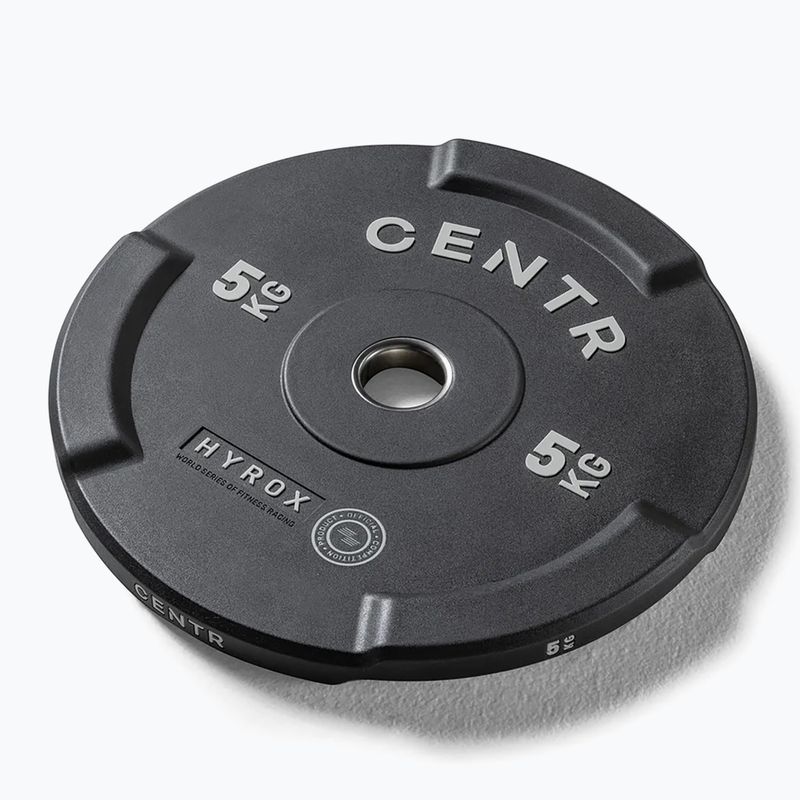 Bumperio svoriai Centr Olimpijski Centr x Hyrox Interlocking Bumper Plate 2 pcs black 2