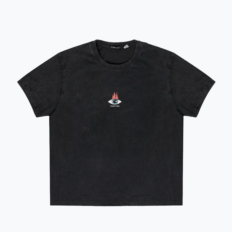 Moteriški marškinėliai Kaotiko Washed Moon Sphynx black 3