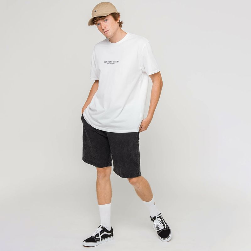 Vyriški Kaotiko Bermuda skalbti juodi šortai 2