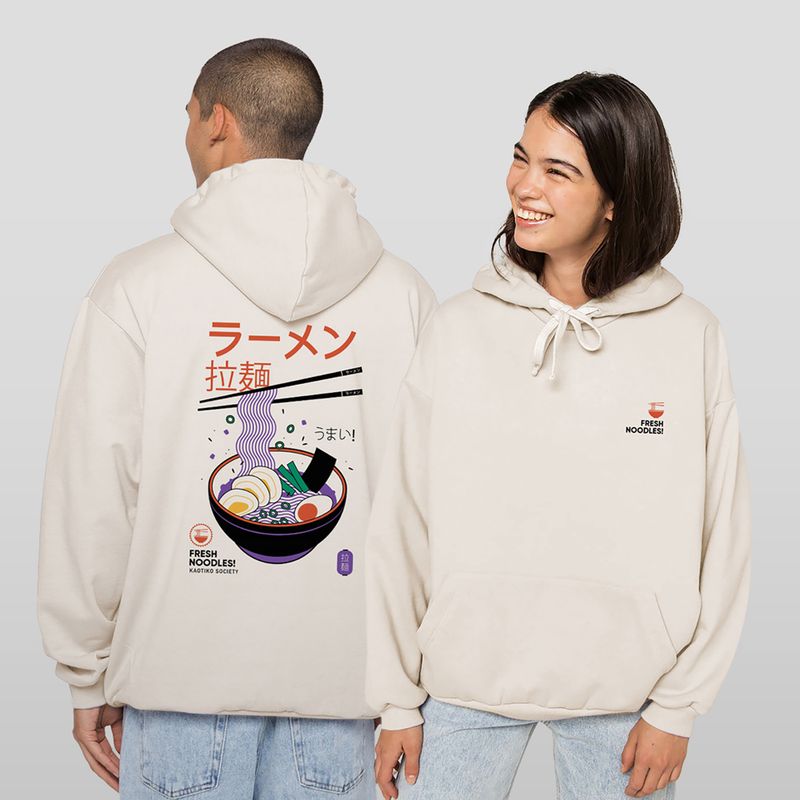 Vyriškas džemperis Kaotiko Fresh Noodles smėlio spalvos 3