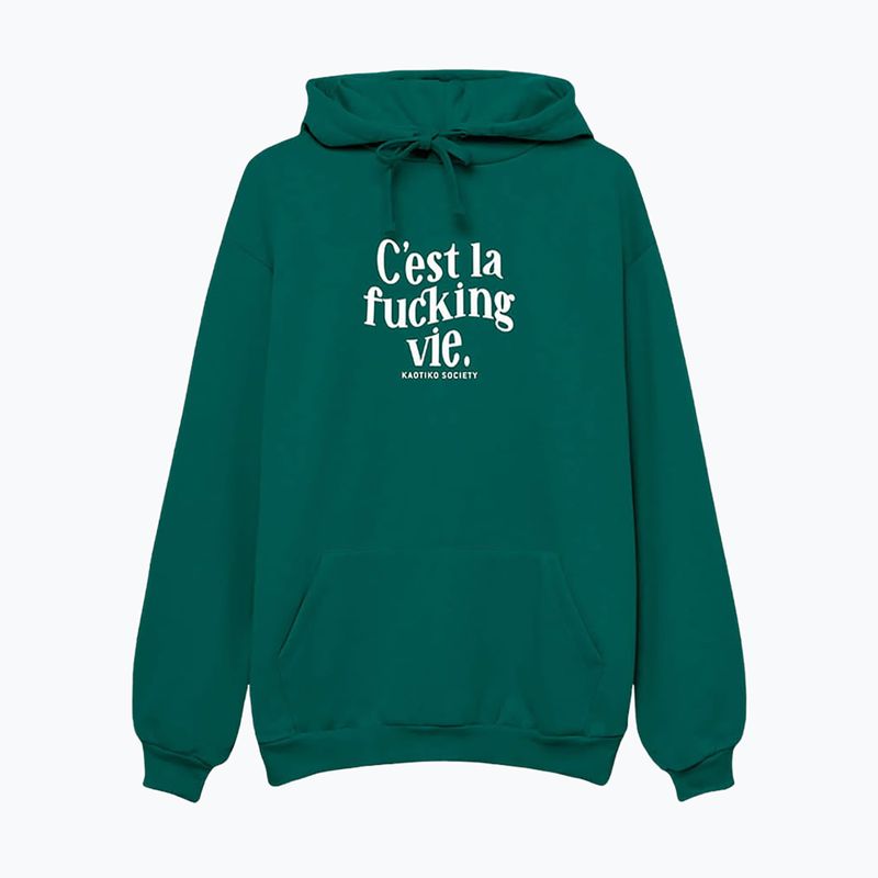 Moteriškas džemperis Kaotiko C'est la vie Hoodie jade 3