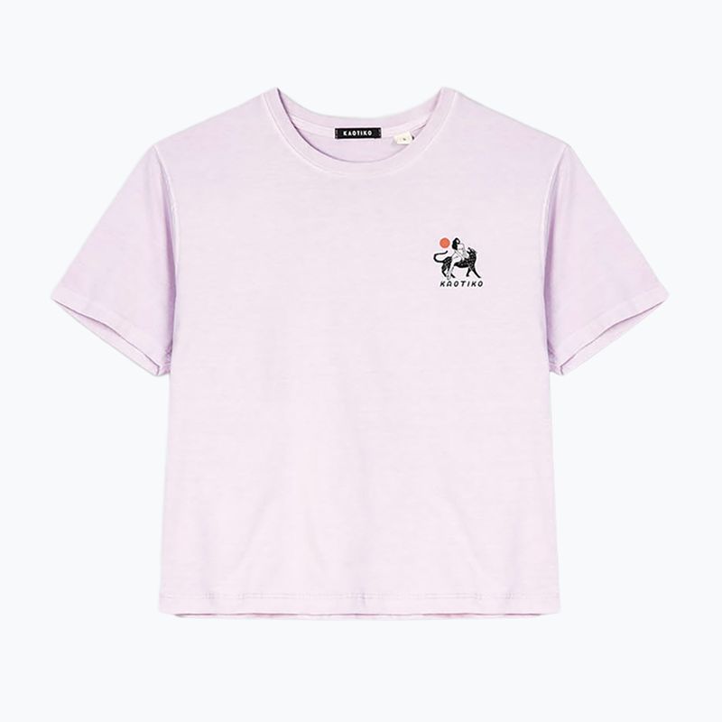 Moteriški marškinėliai Kaotiko Washed Neverland malva 3