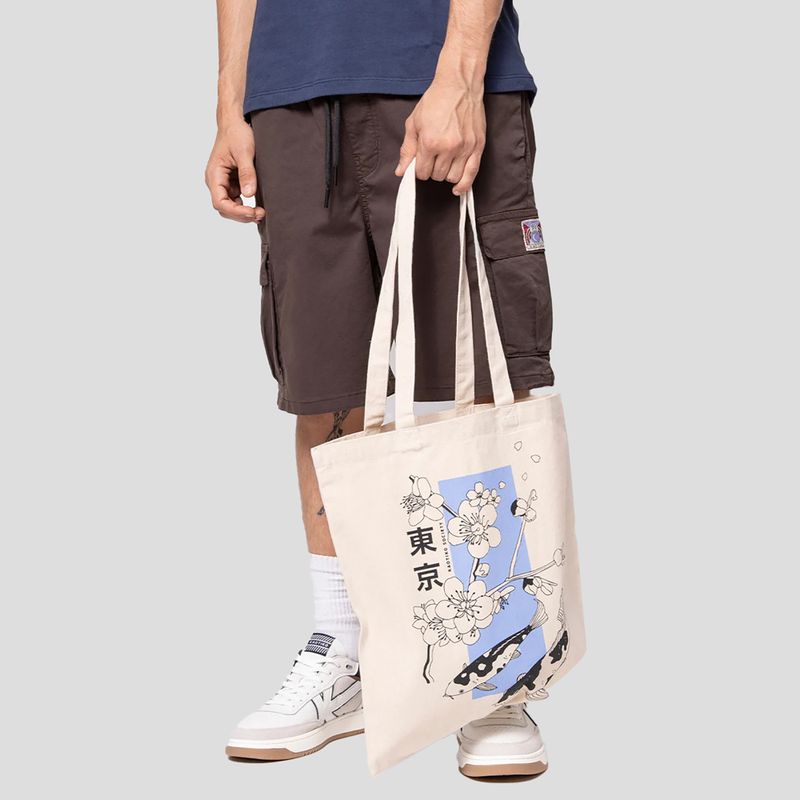 Moteriška rankinė Kaotiko Tote Koi dramblio kaulo spalvos 2