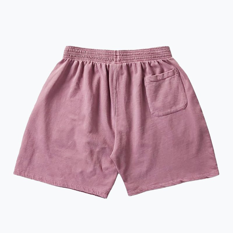 Vyriški šortai Kaotiko Washed Daylen burgundiškos spalvos 4