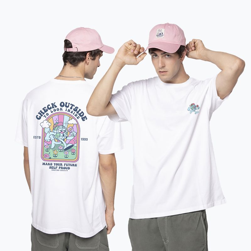 Vyriški marškinėliai Kaotiko Washed Look Inside white 3