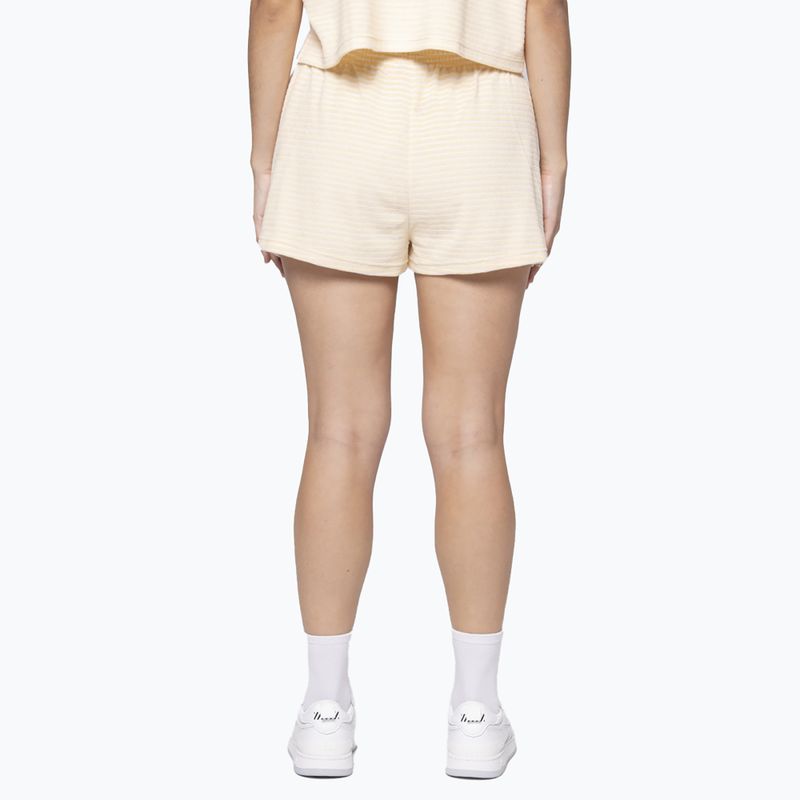 Moteriški šortai Kaotiko Towel Stripe geltona/balta 2