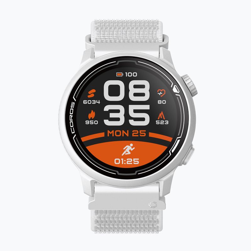 COROS PACE 2 Premium GPS nailono juosta balta WPACE2.N laikrodis 2