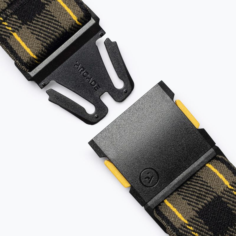 Kelnių diržas Arcade POW x Joseph Toney crocodile/mustard 3