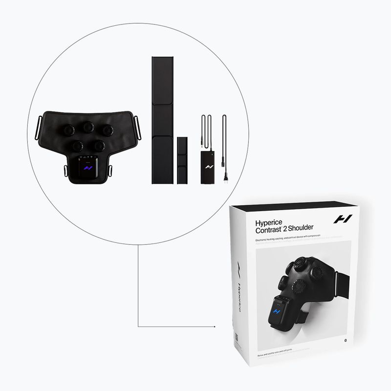 Peties regeneracijos įrenginys Hyperice Contrast 2 Shoulder black 4
