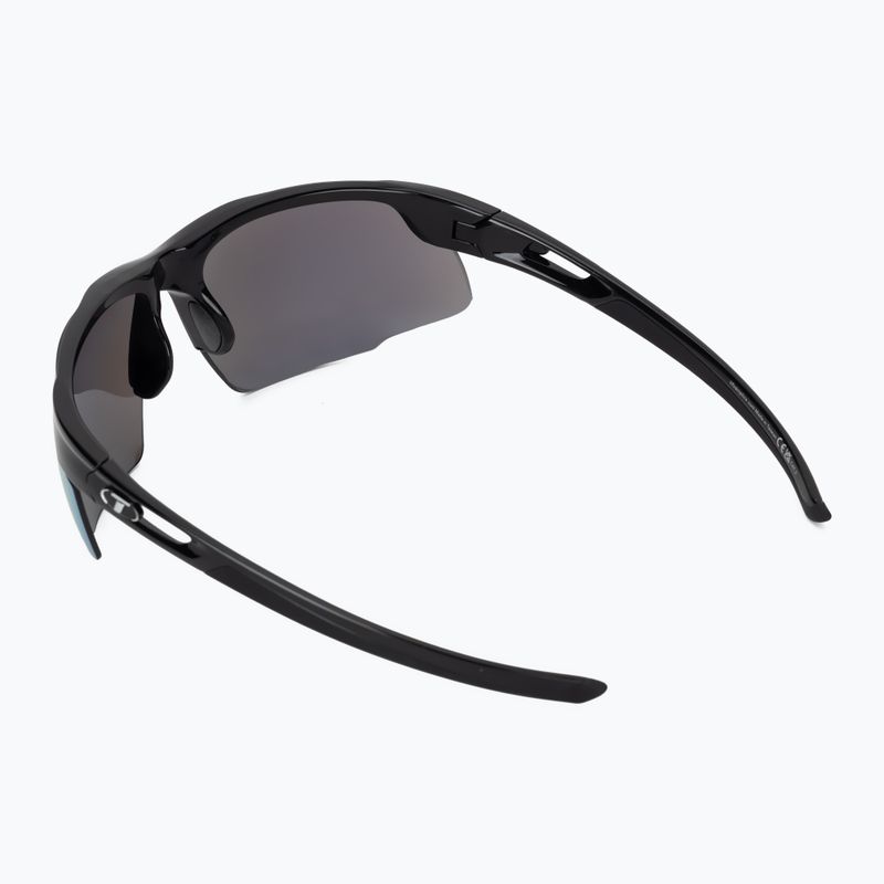 Akiniai nuo saulės Tifosi Centus gloss black/smoke bright blue 2