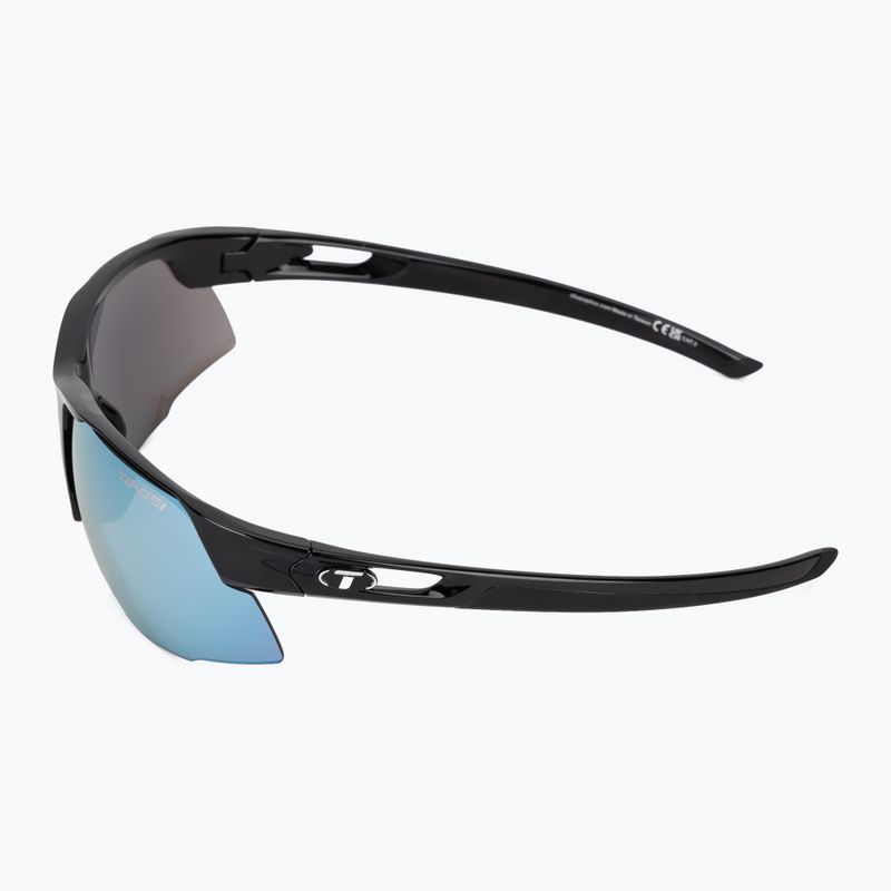 Akiniai nuo saulės Tifosi Centus gloss black/smoke bright blue 4