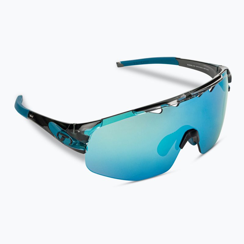 Tifosi Sledge Lite Clarion crystal smoke/clarion blue/ac red/clear dviratininkų akiniai 2