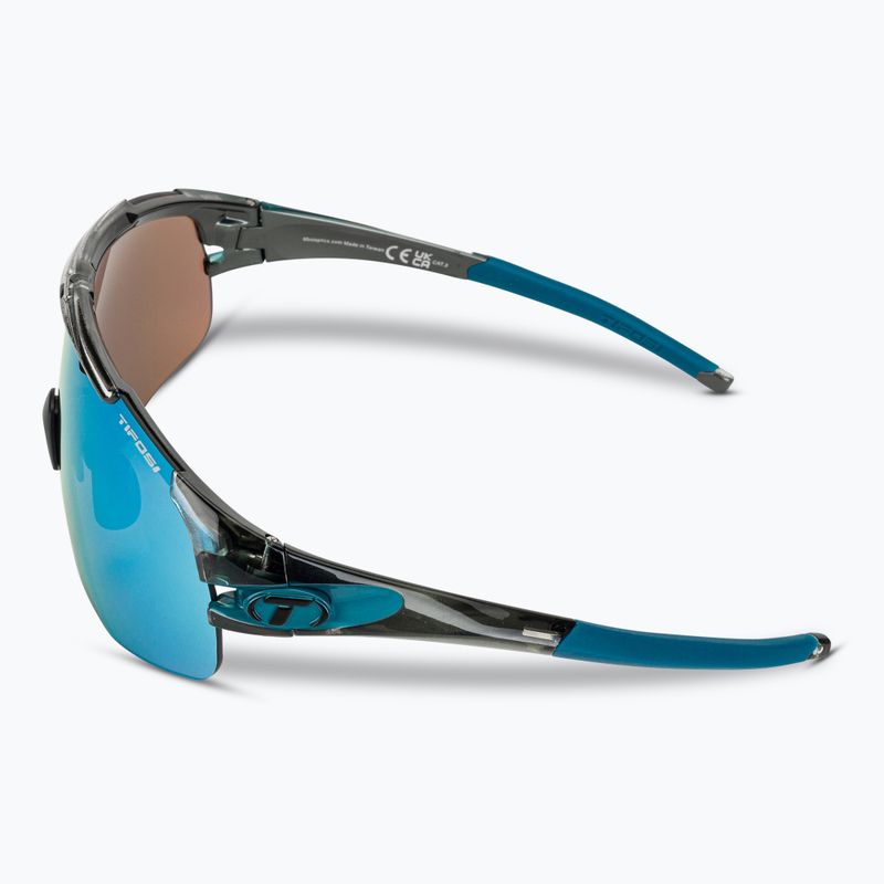 Tifosi Sledge Lite Clarion crystal smoke/clarion blue/ac red/clear dviratininkų akiniai 5