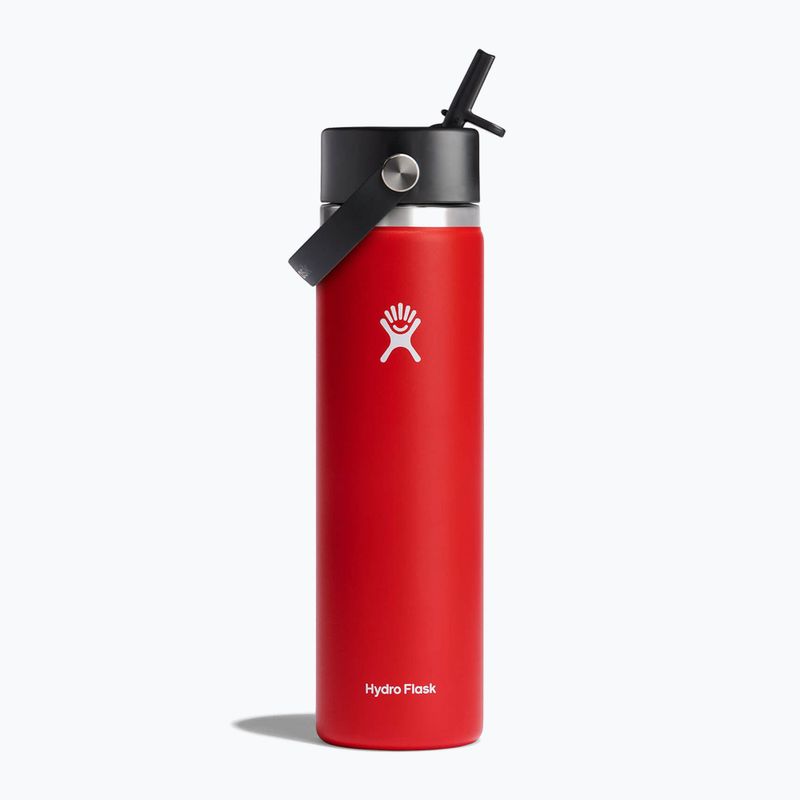 Hydro Flask Wide Flex Straw terminis buteliukas 710 ml raudonas W24BFS612