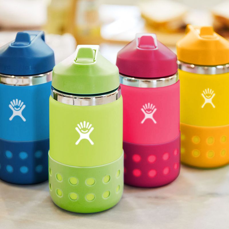 Hydro Flask plačiakaklis su šiaudeliu ir dangteliu 355 ml terminis butelis violetinės spalvos W12BSWBB519 4