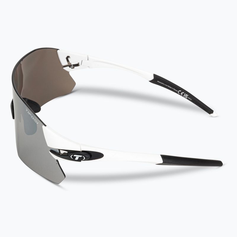 "Tifosi Rail white black/smoke/ac red/clear" dviratininkų akiniai 5