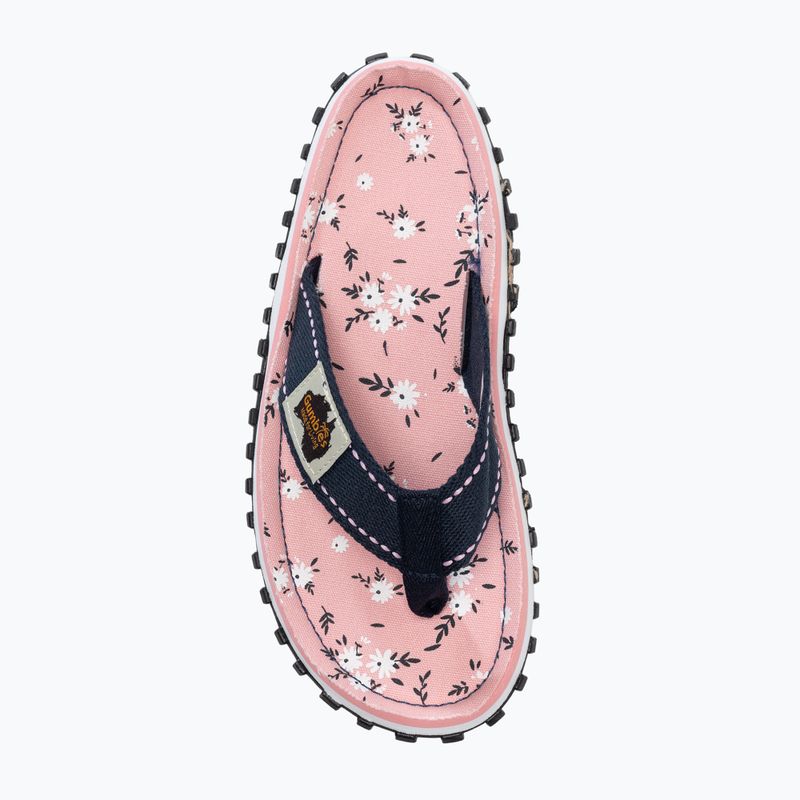 Gumbies Islander pink DITSY moteriškos šlepetės 6