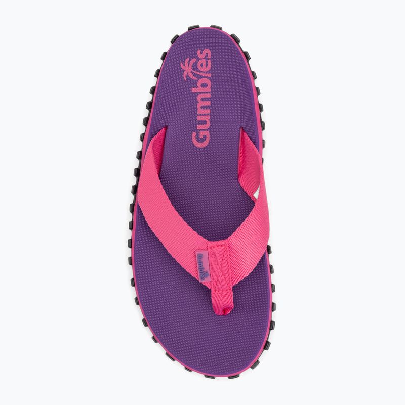 Šlepetės per pirštą Gumbies Duckbill purple 5