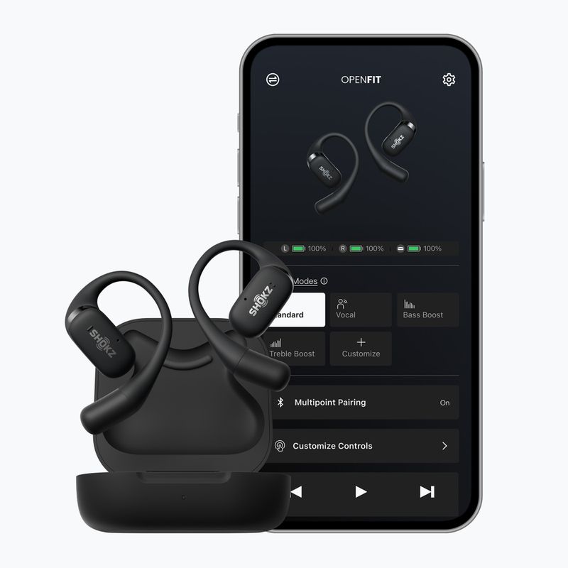 Belaidės ausinės Shokz OpenFit black 14