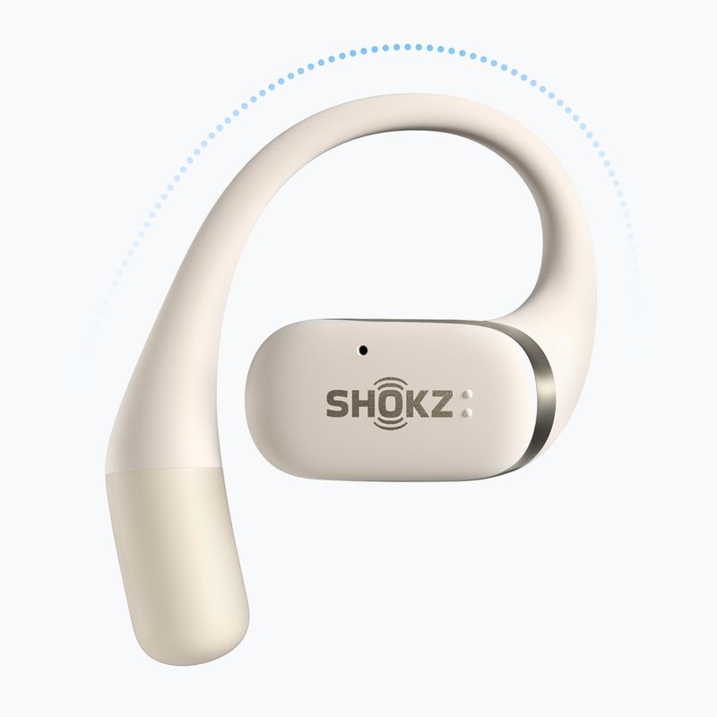 Belaidės ausinės Shokz OpenFit beige 11