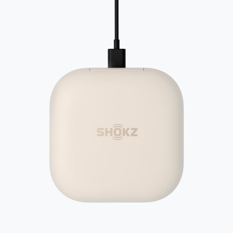 Belaidės ausinės Shokz OpenFit beige 12