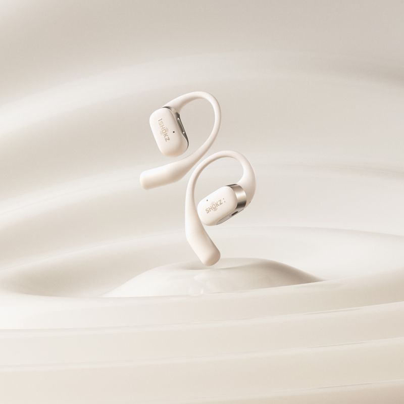 Belaidės ausinės Shokz OpenFit beige 18