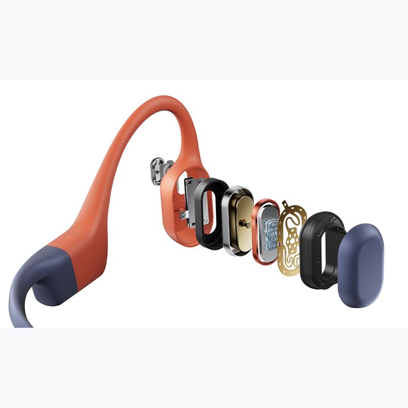 Belaidės ausinės Shokz OpenSwim Pro red 5