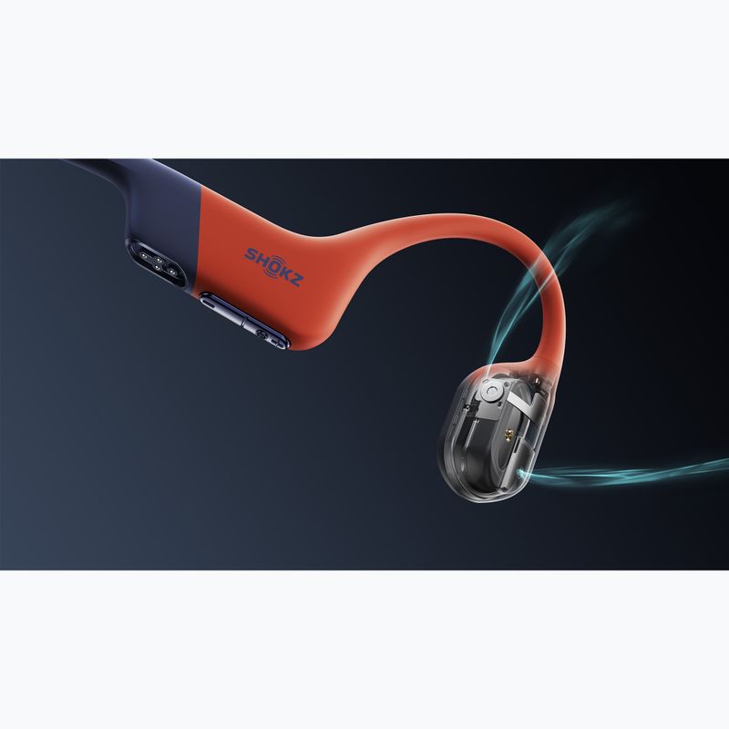 Belaidės ausinės Shokz OpenSwim Pro red 16
