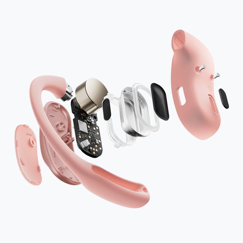 Belaidės ausinės Shokz OpenFit Air pink 8