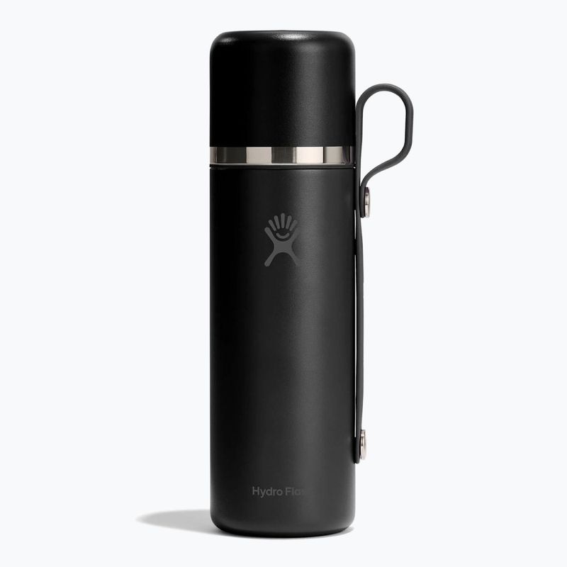 Termosas Hydro Flask Hot Flask ir Puodelis 830 ml juodas