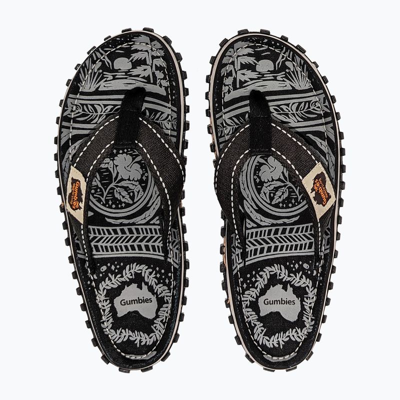 Šlepetės per pirštą Gumbies Islander midnight black 8