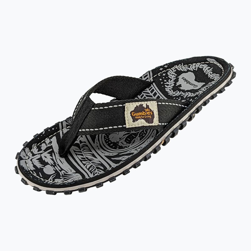 Šlepetės per pirštą Gumbies Islander midnight black 9