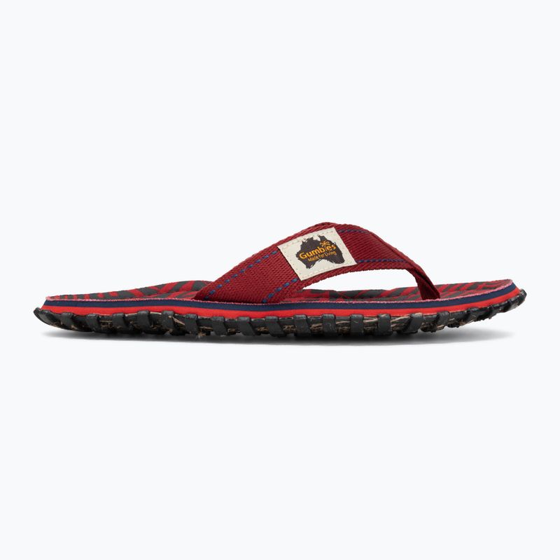 Šlepetės per pirštą Gumbies Islander red 2