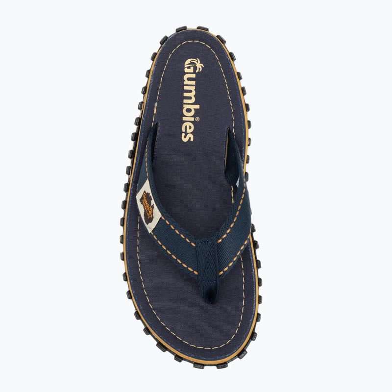 Šlepetės per pirštą Gumbies Islander classic navy 5