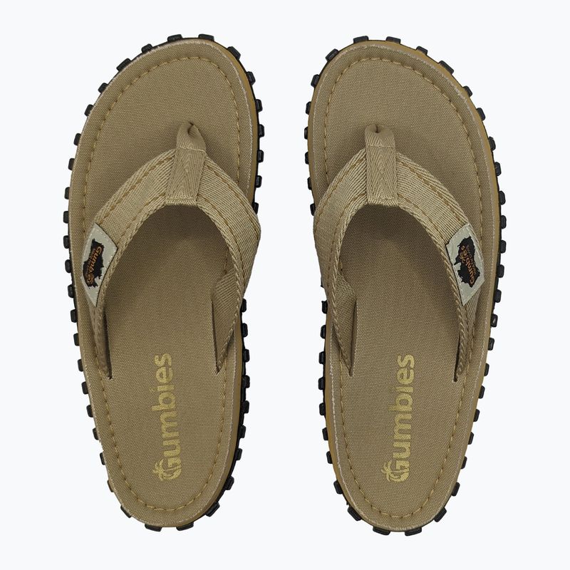 Šlepetės per pirštą Gumbies Islander classic sand 3