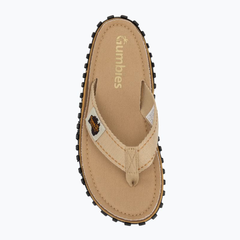 Šlepetės per pirštą Gumbies Islander classic sand 5