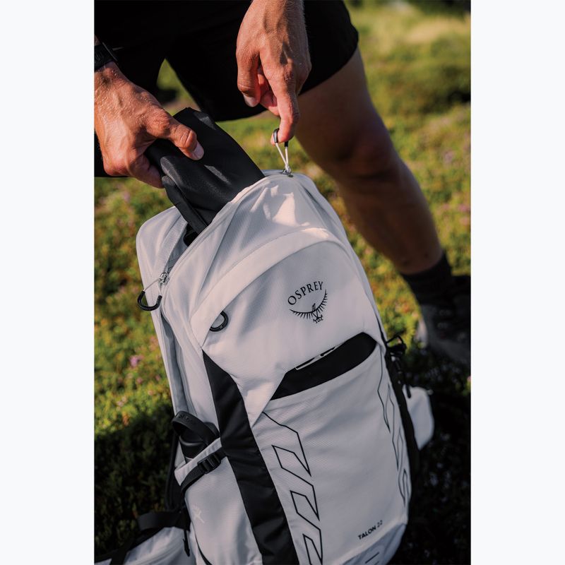 Vyriška turistinė kuprinė Osprey Talon 22 l white / black 14
