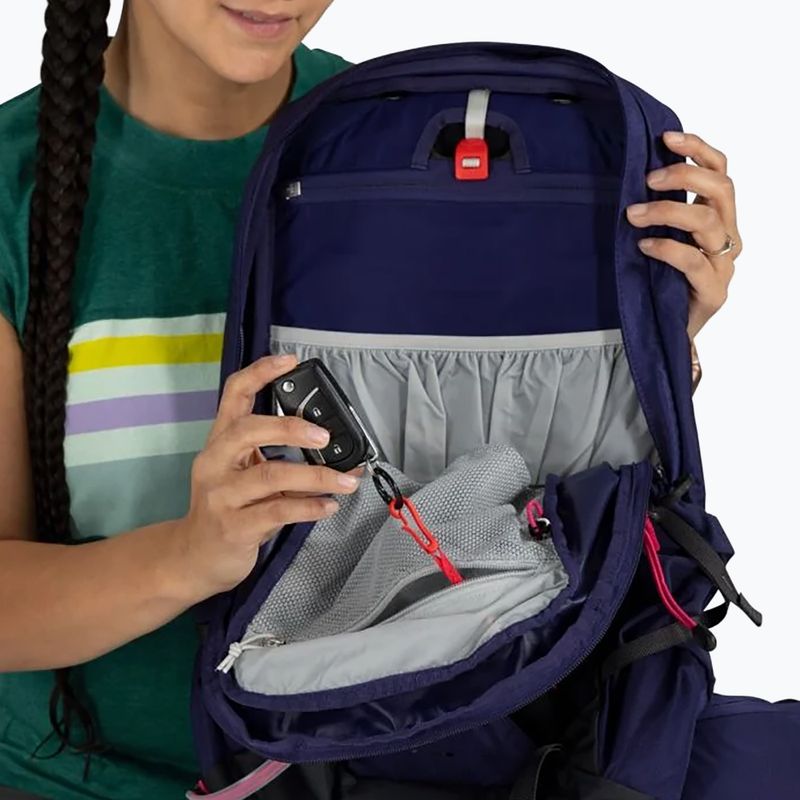 Moteriška turistinė kuprinė Osprey Tempest 11 l deep fig/ hotspot pink 7