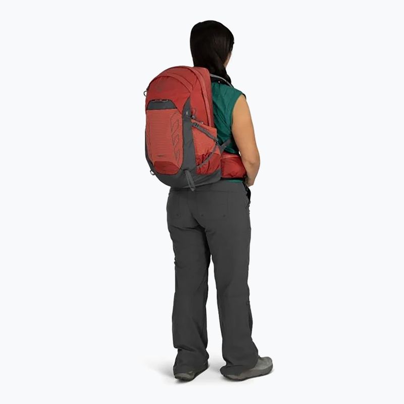 Osprey Tempest 22 l red pampas/coal grey moteriška turistinė kuprinė 4