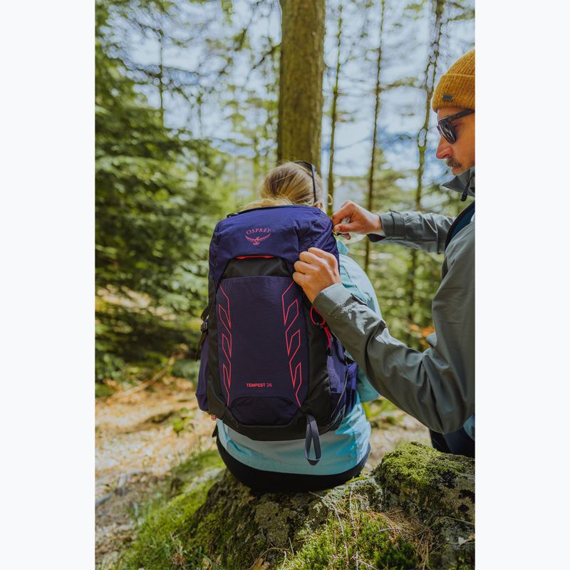 Moteriška turistinė kuprinė Osprey Tempest 26 l deep fig/ hotspot pink 15
