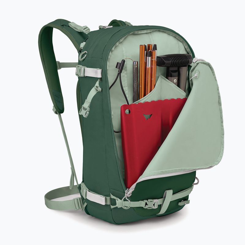 Motociklierių kuprinė moterims Osprey Sopris 25 l tundra green/green canopy 5