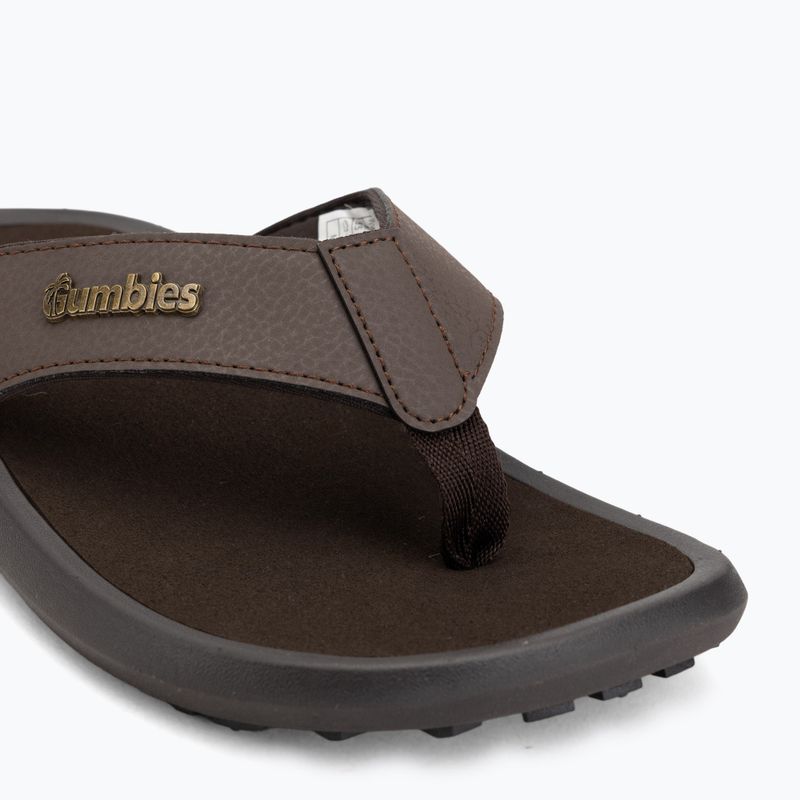 Šlepetės per pirštą Gumbies Noosa brown 7