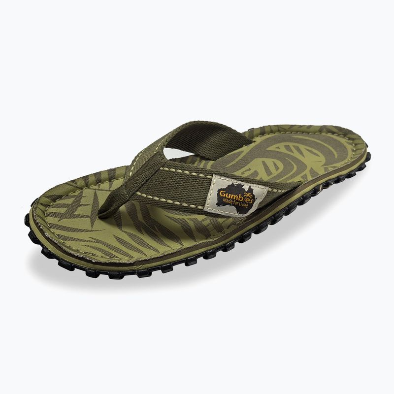 Šlepetės per pirštą Gumbies Islander khaki