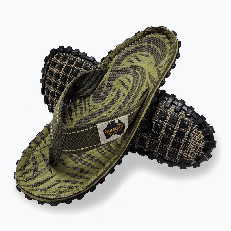 "Gumbies Islander" chaki spalvos šlepetės 6